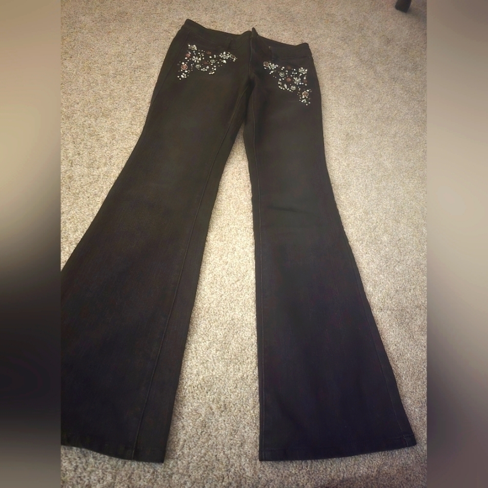 White House Black Market Jeweled jeans